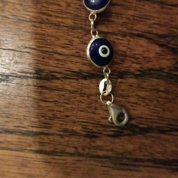 Sterling Silver Evil Eye Bracelet - Picture 4 of 4
